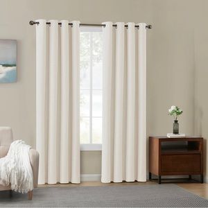 NEW Ivory Curtains, 2 sets (four panels)